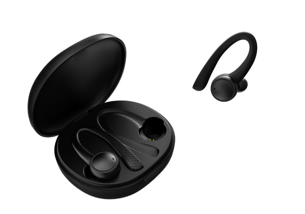 HKM-957715 Binaural Bluetooth 5.0 Wireless Headset with Power Display and Voice Control