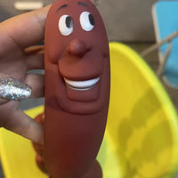 HKM-9578813 Thick Dog Traction Chain with Funny Sausage Design for Small and Medium Pets