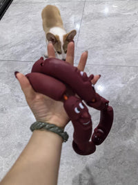 HKM-9578813 Thick Dog Traction Chain with Funny Sausage Design for Small and Medium Pets