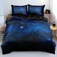 HKM-957971 Starry Sky Down Quilt Cover Set - Modern Three-Piece Bedding in Multiple Sizes