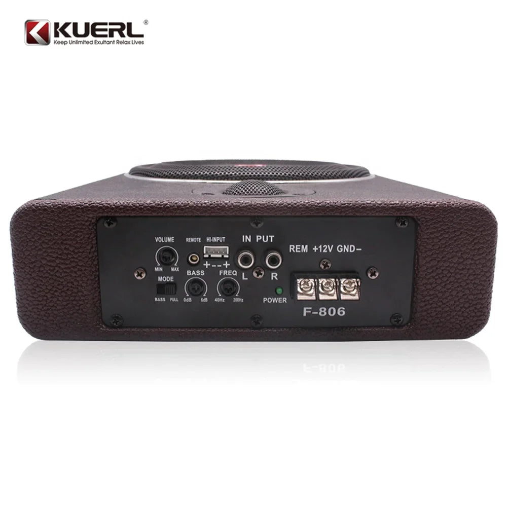 HKM-957971 Super Thin 12V 8 Inch Car Flat Audio Subwoofer 600W Underseat Subwoofer for Enhanced Sound Quality