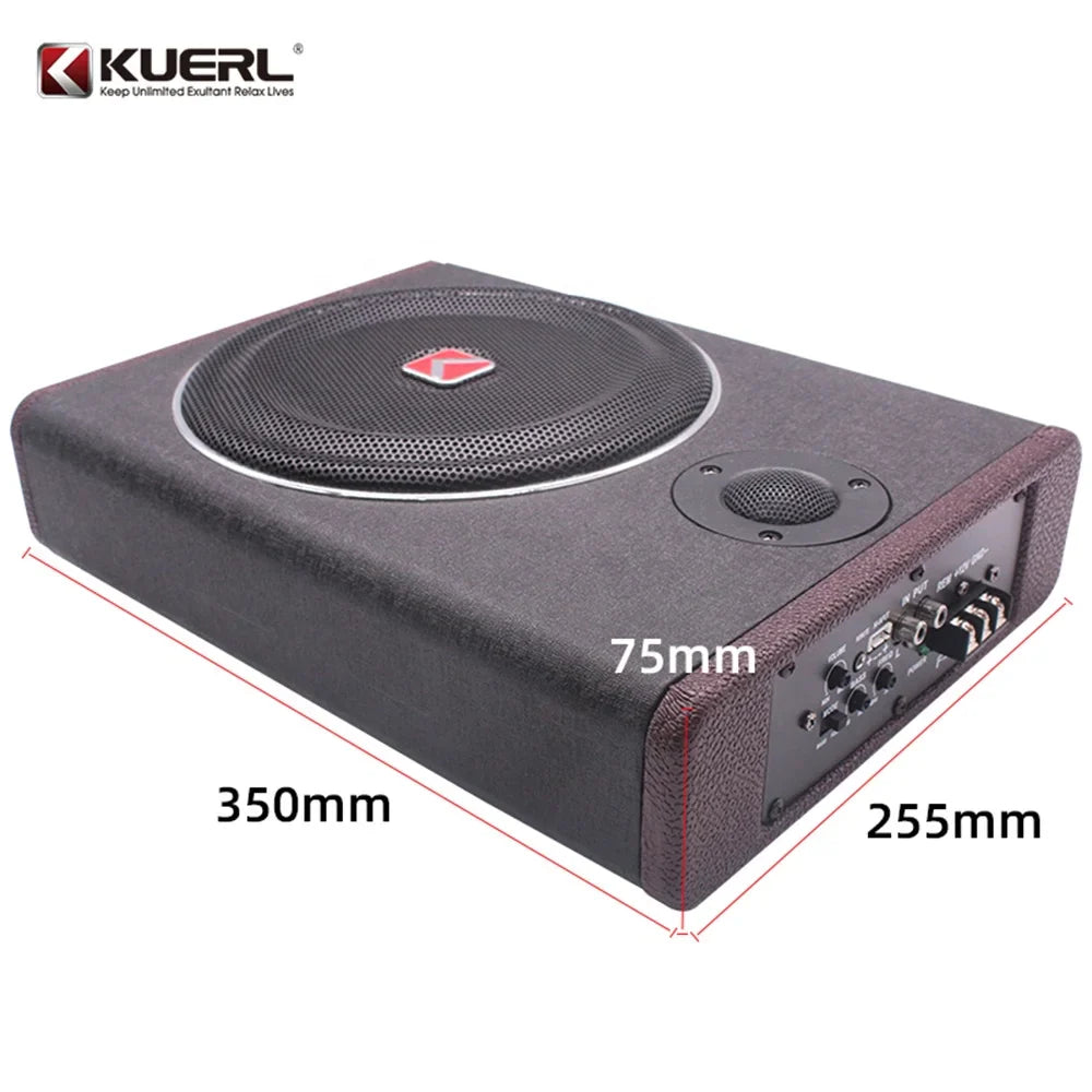 HKM-957971 Super Thin 12V 8 Inch Car Flat Audio Subwoofer 600W Underseat Subwoofer for Enhanced Sound Quality