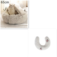 HKM-9579837 Cozy Cocoon Pet Bed for Dogs and Cats, Soft Plush Calming Bed for Relaxation and Joint Support