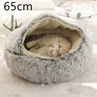 HKM-9579837 Cozy Cocoon Pet Bed for Dogs and Cats, Soft Plush Calming Bed for Relaxation and Joint Support