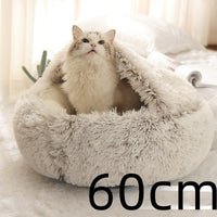 HKM-9579837 Cozy Cocoon Pet Bed for Dogs and Cats, Soft Plush Calming Bed for Relaxation and Joint Support
