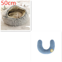 HKM-9579837 Cozy Cocoon Pet Bed for Dogs and Cats, Soft Plush Calming Bed for Relaxation and Joint Support