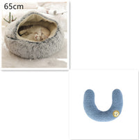 HKM-9579837 Cozy Cocoon Pet Bed for Dogs and Cats, Soft Plush Calming Bed for Relaxation and Joint Support