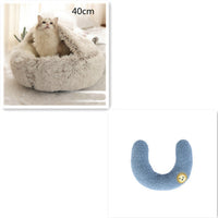 HKM-9579837 Cozy Cocoon Pet Bed for Dogs and Cats, Soft Plush Calming Bed for Relaxation and Joint Support