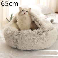 HKM-9579837 Cozy Cocoon Pet Bed for Dogs and Cats, Soft Plush Calming Bed for Relaxation and Joint Support