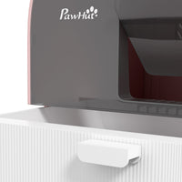 HKM-9580477 Pink Hooded Cat Litter Box with Scoop, Air Filter, and Removable Tray