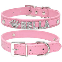 HKM-9580861 Personalized Rhinestone Cat and Small Dog Collar in Multiple Colors