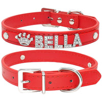 HKM-9580861 Personalized Rhinestone Cat and Small Dog Collar in Multiple Colors
