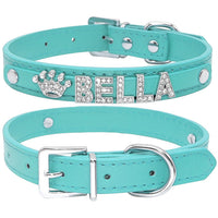 HKM-9580861 Personalized Rhinestone Cat and Small Dog Collar in Multiple Colors