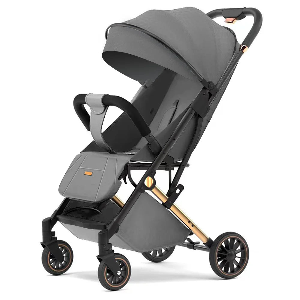 HKM-958163 Luxury Lightweight Foldable Baby Stroller for Travel | Compact Toddler Pram Carriage
