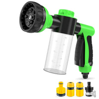 HKM-9582269 High-Pressure Pet Shower Sprayer and Grooming Kit with 8 Spray Patterns for Bathing Dogs, Washing Cars, and Watering Plants
