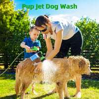 HKM-9582269 High-Pressure Pet Shower Sprayer and Grooming Kit with 8 Spray Patterns for Bathing Dogs, Washing Cars, and Watering Plants