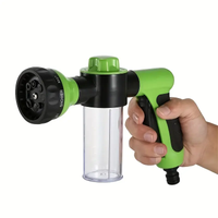 HKM-9582269 High-Pressure Pet Shower Sprayer and Grooming Kit with 8 Spray Patterns for Bathing Dogs, Washing Cars, and Watering Plants