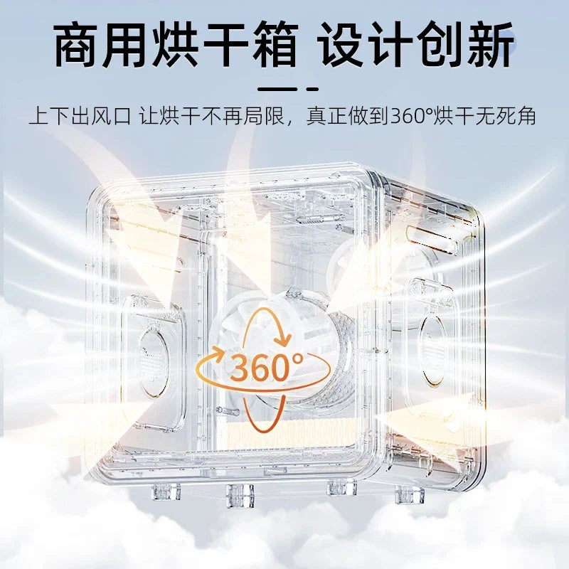 HKM-958227 Automatic Pet Dryer Box with Double Fan and Smart Temperature Control for Cats and Small Dogs, 82L Capacity