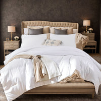 HKM-958291 Brushed Polyester Single Quilt - Soft Microfiber Filling for All-Season Comfort