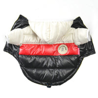 HKM-9583165 Waterproof Cotton Dog Jacket for Warmth - Casual Style in White, Red, Black with Zipper Closure