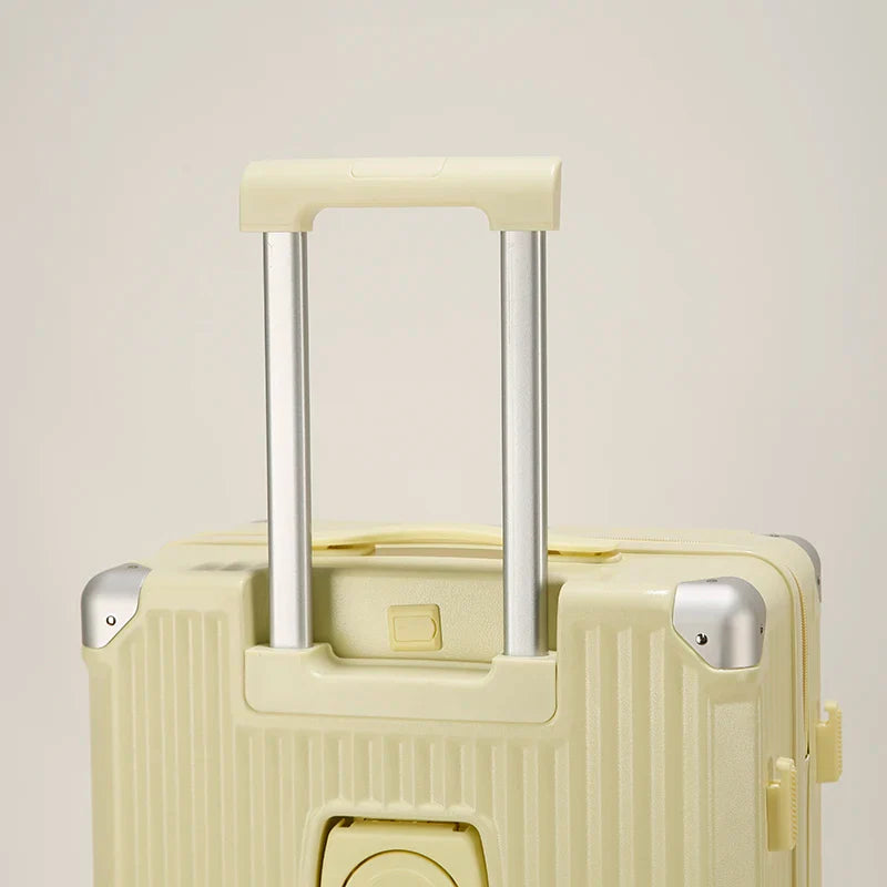 HKM-958355 Lightweight Trolley Bag Set - 3kg Travel Suitcases with Wheels and Makeup Compartment