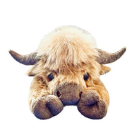 HKM-9584445 Highland Cow Plush Toy – 3D Printed Short Plush, 35cm Decoration