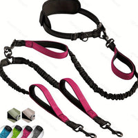 HKM-9584573 Multifunctional Dog Traction Belt with Nylon Rope and Waist Belt for Fitness Running