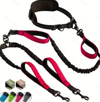 HKM-9584573 Multifunctional Dog Traction Belt with Nylon Rope and Waist Belt for Fitness Running
