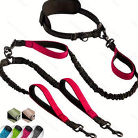 HKM-9584573 Multifunctional Dog Traction Belt with Nylon Rope and Waist Belt for Fitness Running