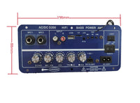HKM-958483 50W Dual Channel Digital Power Audio Receiver with USB for Home and Outdoor Use