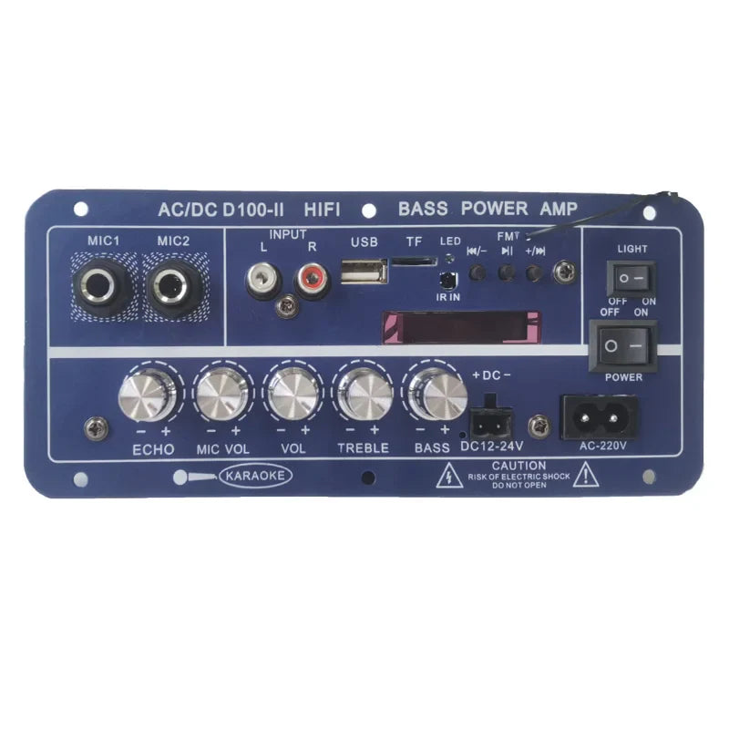 HKM-958483 50W Dual Channel Digital Power Audio Receiver with USB for Home and Outdoor Use
