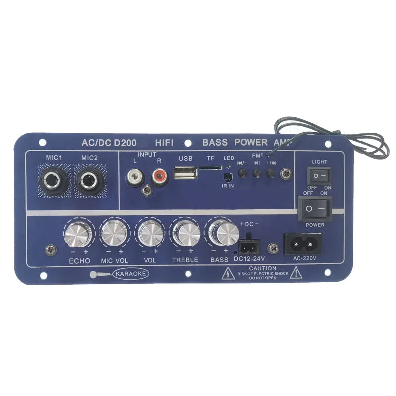HKM-958483 50W Dual Channel Digital Power Audio Receiver with USB for Home and Outdoor Use