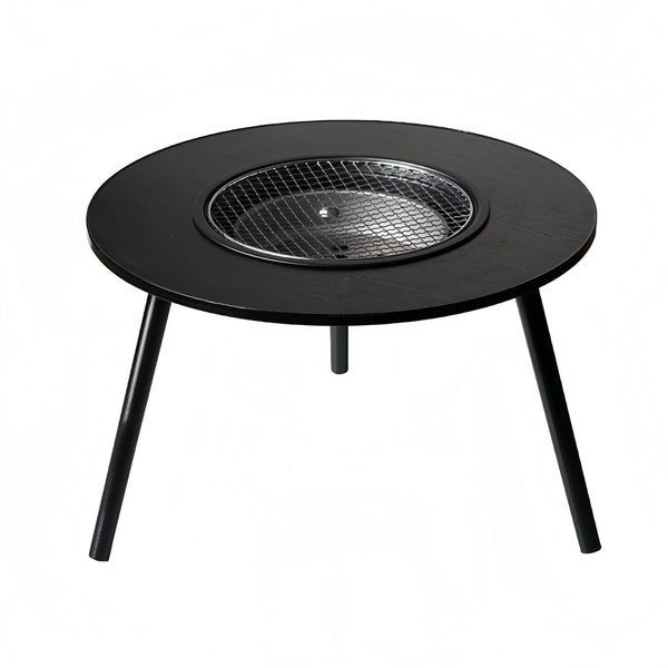 HKM-958483 Outdoor Charcoal BBQ Grill Stove for Indoor and Outdoor Use with Smokeless Cooking Feature