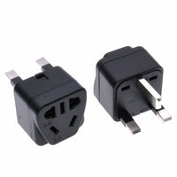HKM-958483 Universal 5-Output International Power Plug Adapter with Grounding - 110-250V, Rated 13A, White/Black
