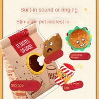HKM-9585597 Plush Chew Dog Toys with Sounds and Digging Fun - 4 Pack