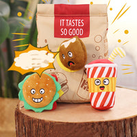 HKM-9585597 Plush Chew Dog Toys with Sounds and Digging Fun - 4 Pack