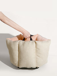 HKM-9586621 Portable Removable Barrel Cat Litter - Cotton and Linen, Medium Size, Washable Design