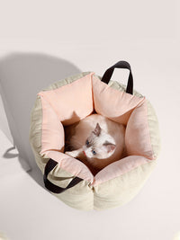 HKM-9586621 Portable Removable Barrel Cat Litter - Cotton and Linen, Medium Size, Washable Design