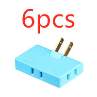 HKM-958803 Ultra-Thin Rotary Head Plug Converter - Universal Jack, Portable Design, Lightweight and Compact