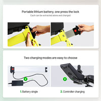 HKM-958995 Durable Off-Road Electric Wheelchair with Removable Battery, 35km Range, 300kg Capacity