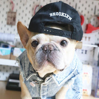 HKM-9590205 Stylish Washed Denim Jacket for Pets in Denim Blue and Cowboy Pink - Multiple Sizes Available