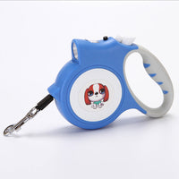 HKM-9590333 5M Automatic Traction Pet Dog Rope Leash with Light - Multiple Colors Available