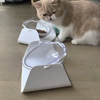 HKM-9590717 Adjustable 15-Degree Pet Cat Bowl for Comfortable Eating and Drinking