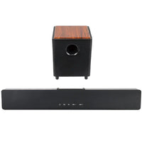 HKM-959123 2.1Ch 120W Mini Wooden Sound Bar Speaker with Compact Design