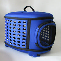 HKM-9592765 EVA Breathable Pet Carrying Bag for Small and Large Pets with Lychee Pattern PU Leather