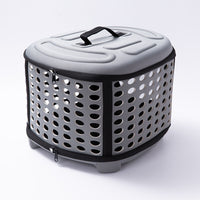 HKM-9592765 EVA Breathable Pet Carrying Bag for Small and Large Pets with Lychee Pattern PU Leather