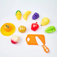 HKM-959379 Fruit and Vegetable Cutting Play Set for Kids - Educational Kitchen Toy for Ages 3 and Up