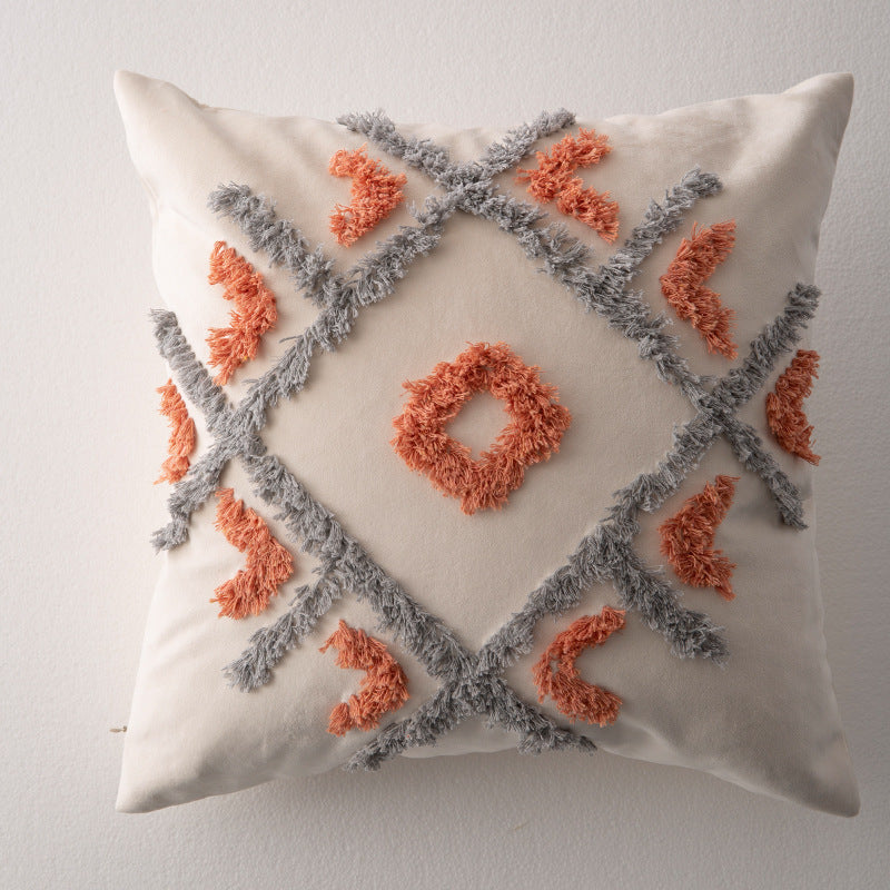 HKM-959443 Moroccan-Style Sofa Pillowcase in Southeast Asia Blend Material
