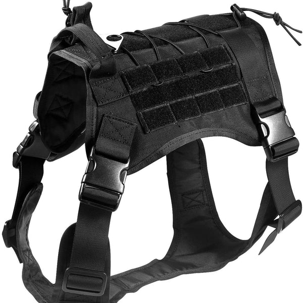HKM-9595581 Camouflage Tactical Dog Vest for Outdoor Training - Large Size, Nylon Material