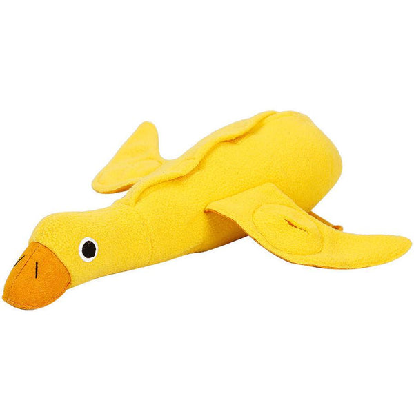 HKM-959635 Interactive Snuffle Dog Toy - Yellow Fleece and Stuffed Cotton, 36x34cm, Ideal for Bonding and Training
